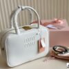 MIU Wander Matelassé White Leather - Bag · Ref. BA26449