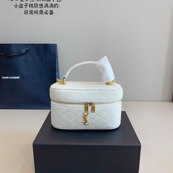 YSL Vanity Small White Leather - Bag
