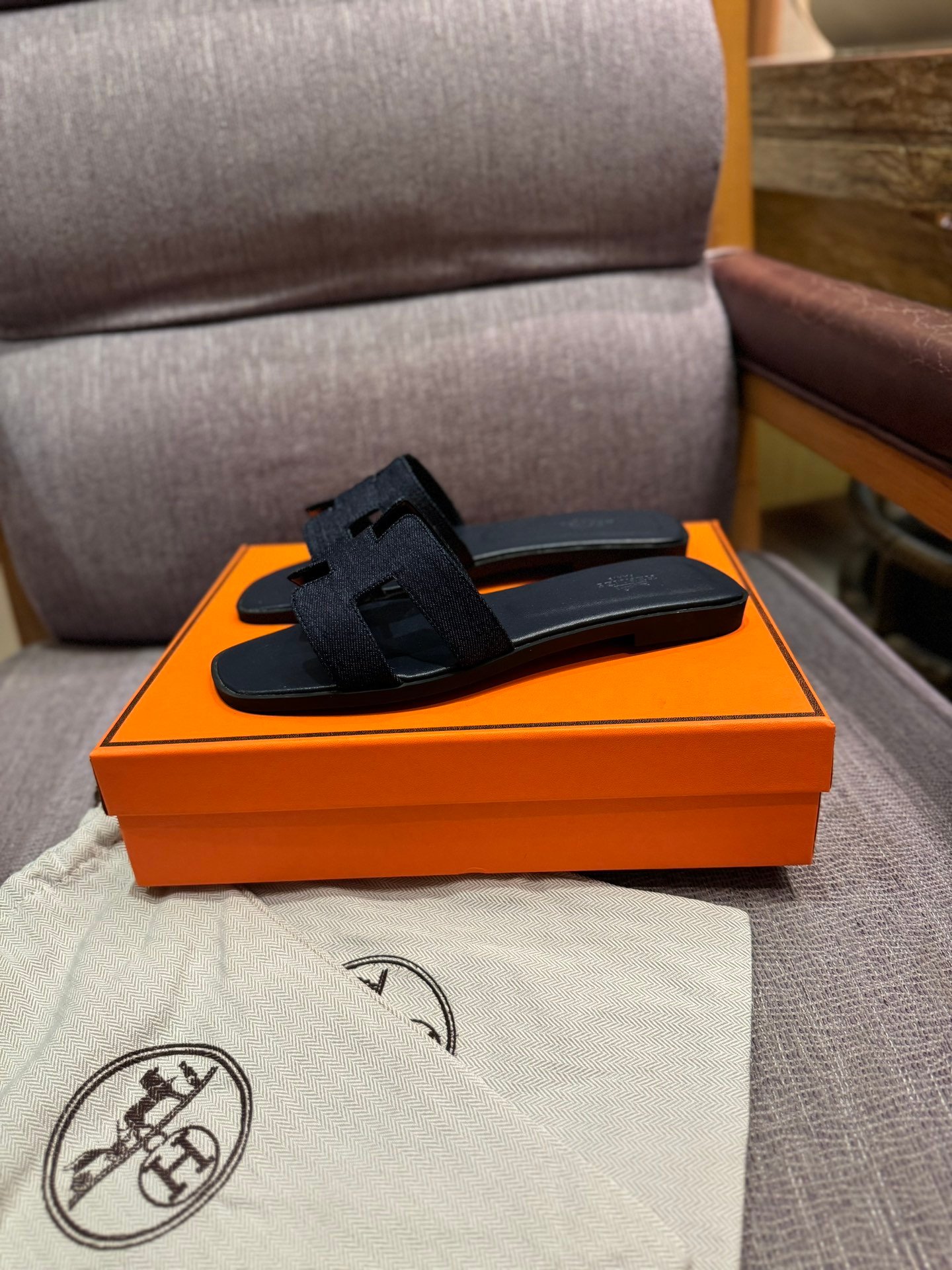 HM Oran Sandals Black Leather - Sandals - Image 3