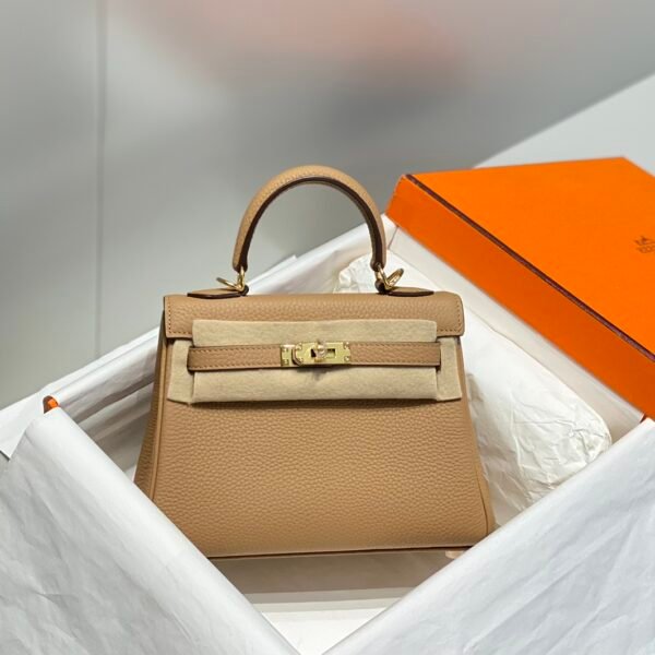 HM Kelly 25 Gold Togo Leather - Bag