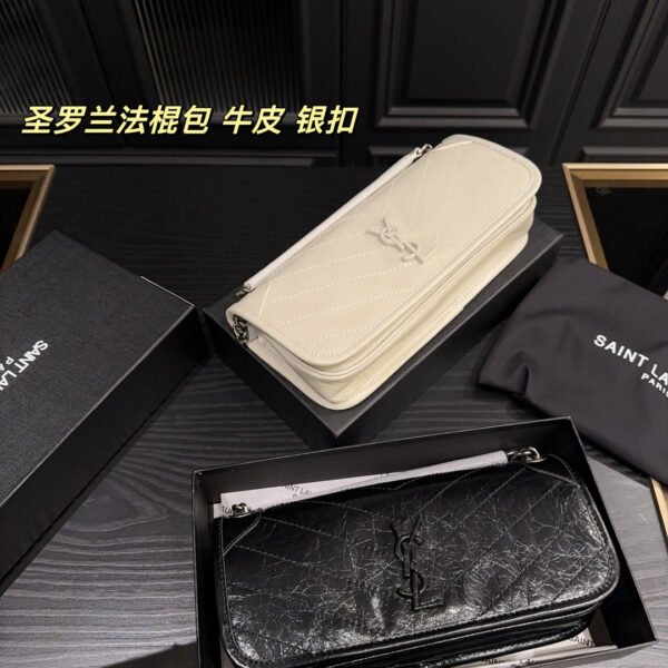 YSL Niki Black Leather/White Leather - Bag