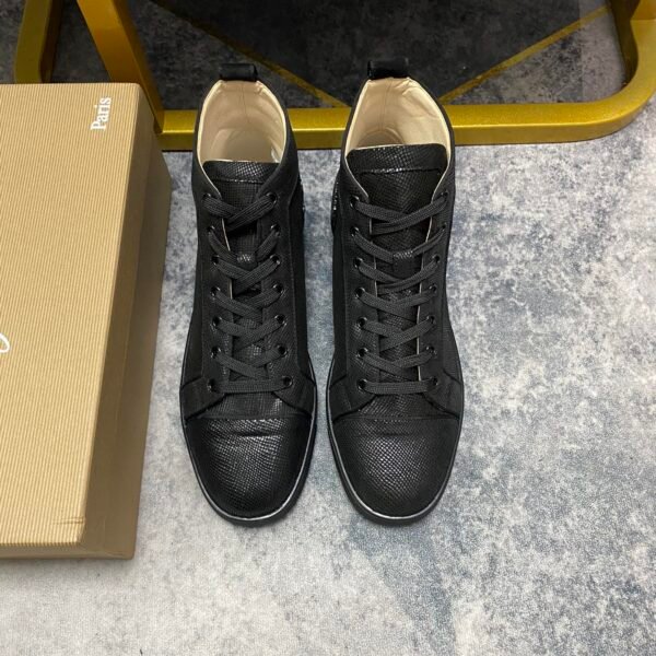 CL Louis Junior Spikes Orlato Black Leather - Sneakers