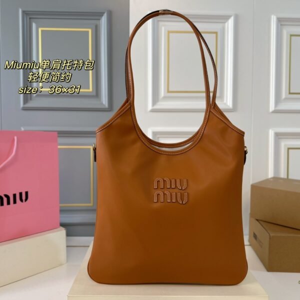 MIU Logo Embossed Shoulder Bag - Bag
