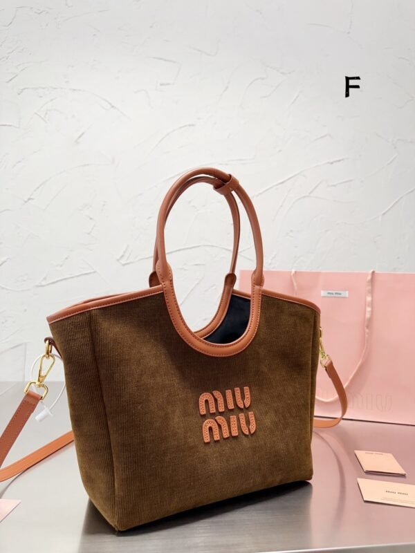 MIU Wander Matelassé Corduroy – Borsa – Rosso