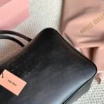MIU Bowling Bag Black Leather – Bag