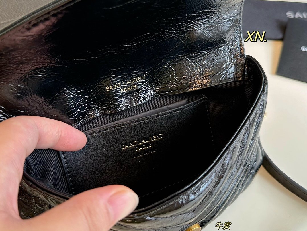 YSL College Mini Black Leather - Bag - Image 8