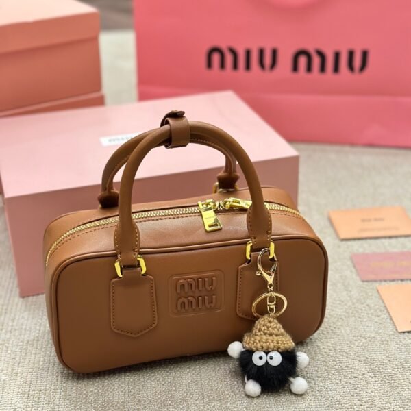 MIU Softy Padded Brown Leather - Bag
