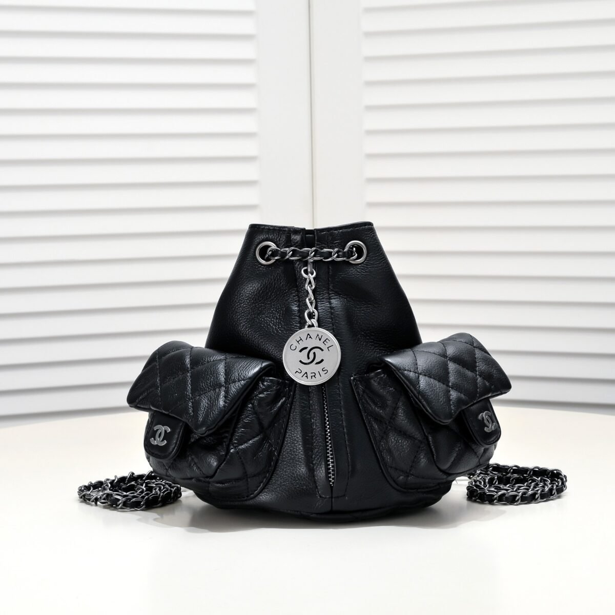 CC Gabrielle Backpack Small Black Leather – Bag