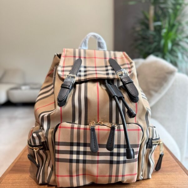 BBR Vintage Check Backpack Beige Check - Backpack