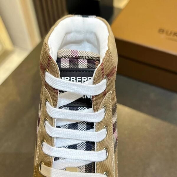 BBR Vintage Check High-Top Sneakers Beige Check Canvas - Sneakers