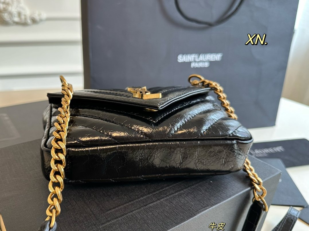 YSL College Mini Black Leather - Bag - Image 5