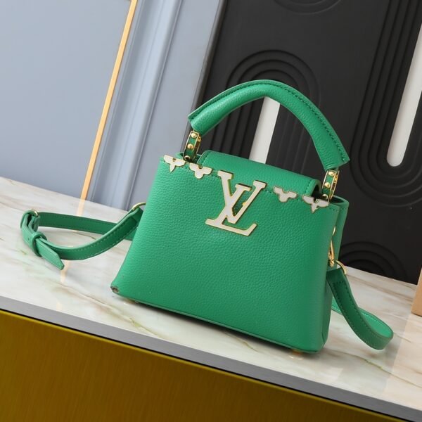 LV Capucines Mini Green Leather - Bag
