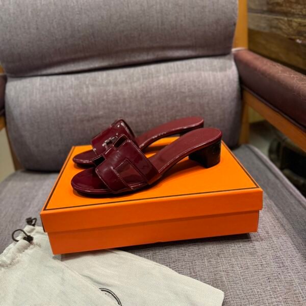HM Oran Sandals Burgundy Leather - Sandals