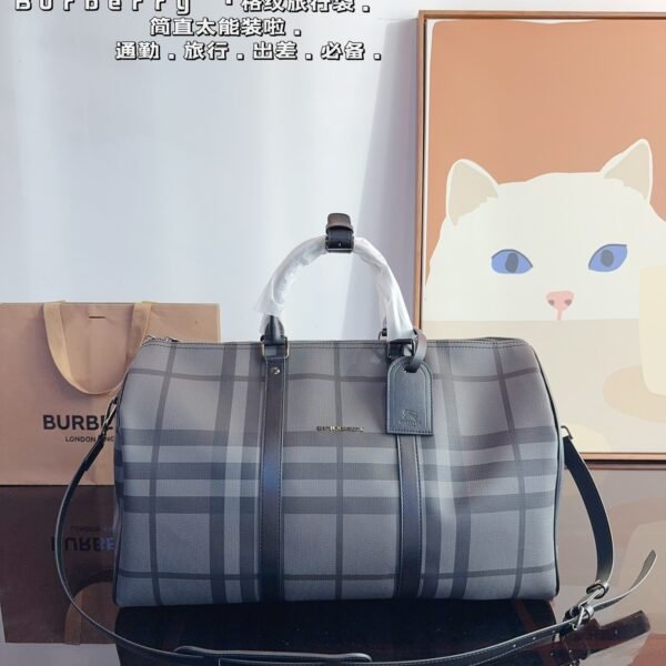 BBR London Check Holdall Grey Check - Bag