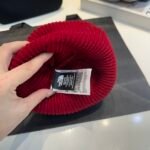 TNF Logo Beanie Red Wool – Hat