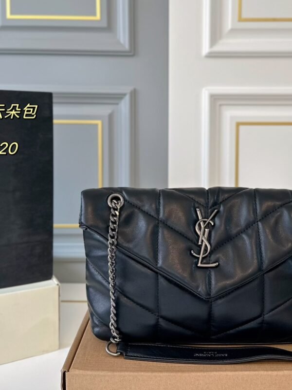 YSL Loulou Puffer Medium Black Leather – Bag