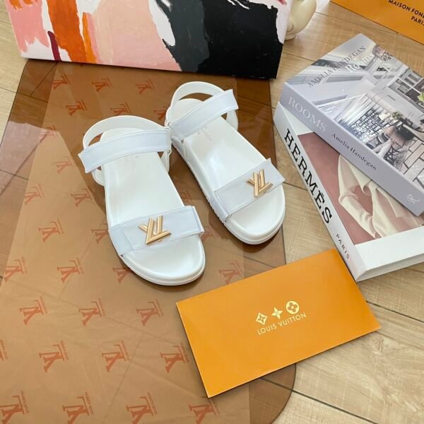 LV Paseo Flat Comfort Sandal White - Sandals