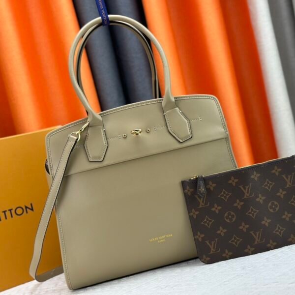 LV City Steamer Large Beige Leather - Bag