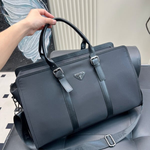 PR Saffiano Leather Travel Bag Black - Bag