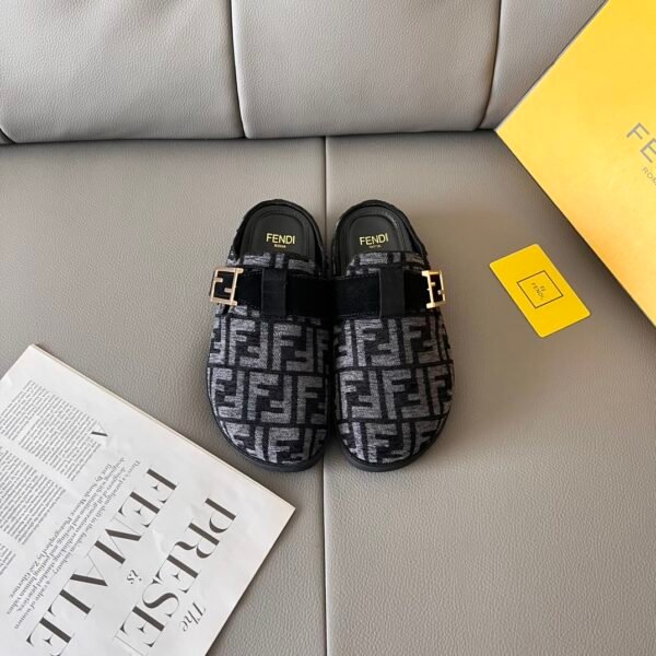 FD FF Buckle Mules - Shoes