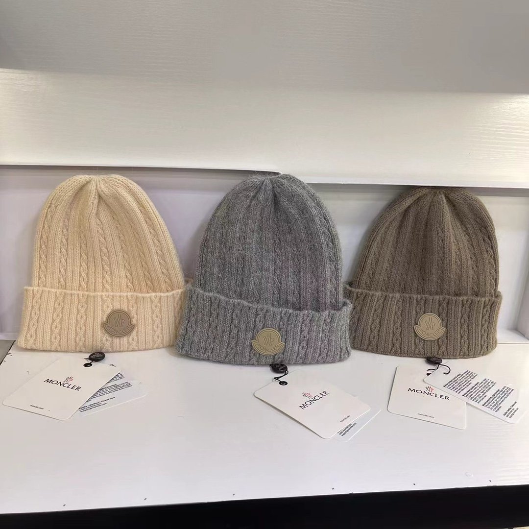 MCL Ribbed Wool Beanie Black/White - Hat - Image 6