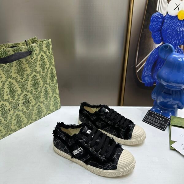 GG Screener Black GG Canvas - Sneakers