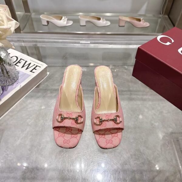 GG Horsebit Square Toe Sandals - Sandals