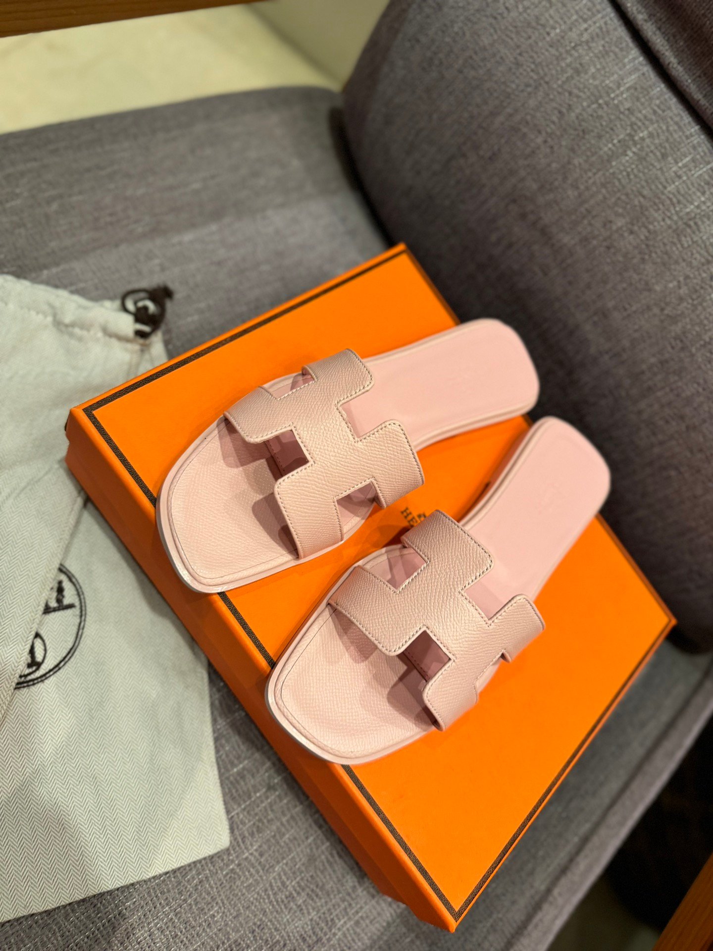 HM Oran Sandals Pink Leather - Sandals - Image 2