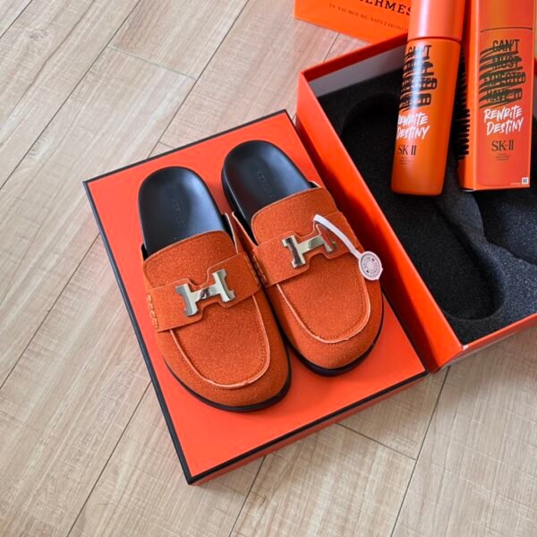 HM Izmir Sandals Orange Suede - Sandals