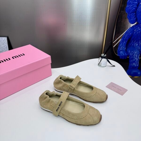 MIU Mary Jane Ballerina Flats - Shoes