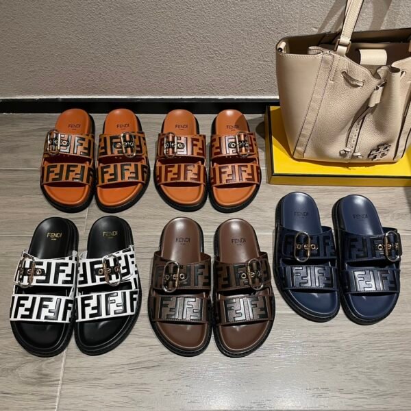 FD FF Double Strap Slides - Slides