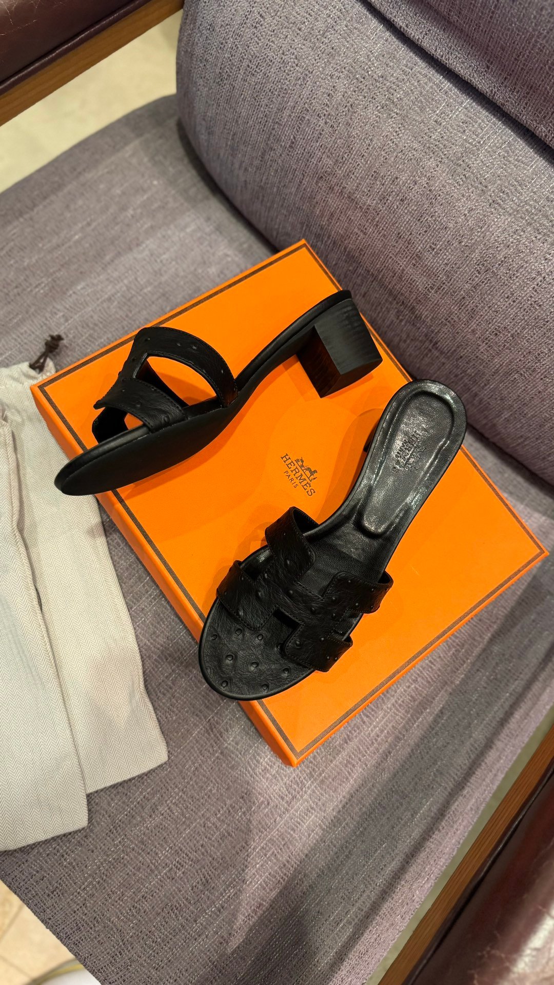 HM Oran Sandals Black Leather - Sandals - Image 3