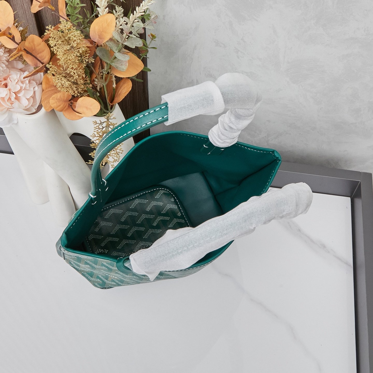 GYD Saint Louis PM Green GYDine Canvas - Bag - Image 9