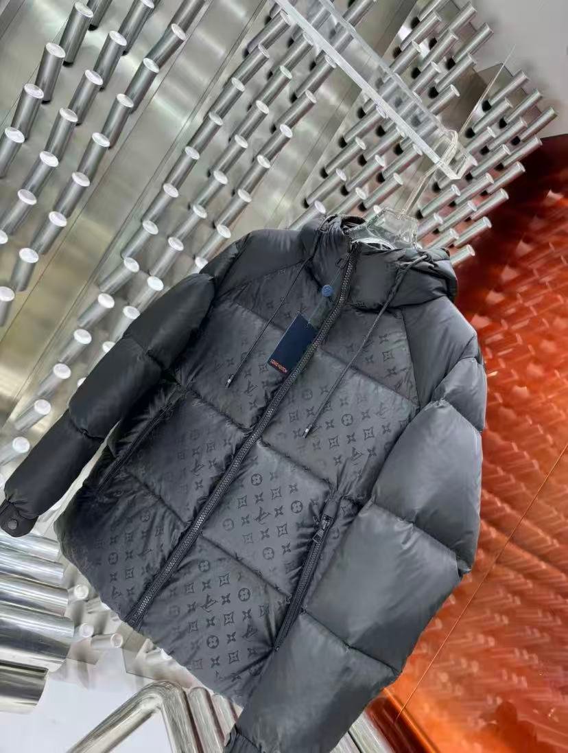 LV Monogram Puffer Jacket Black Monogram - Jacket - Image 3