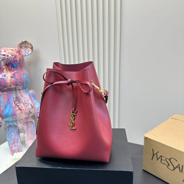 YSL Solferino Bucket Red Leather - Bag
