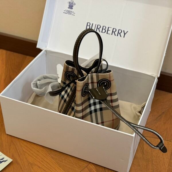 BBR Vintage Check Drawcord Beige - Bag