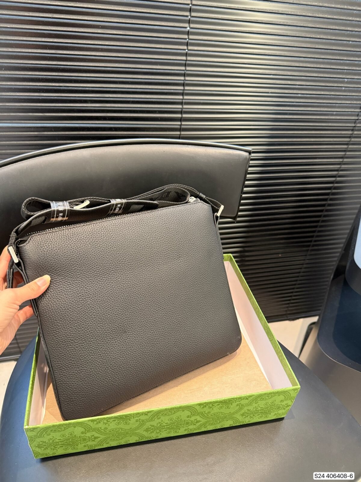 PR Saffiano Leather Camera Bag Black Leather – Bag — 5