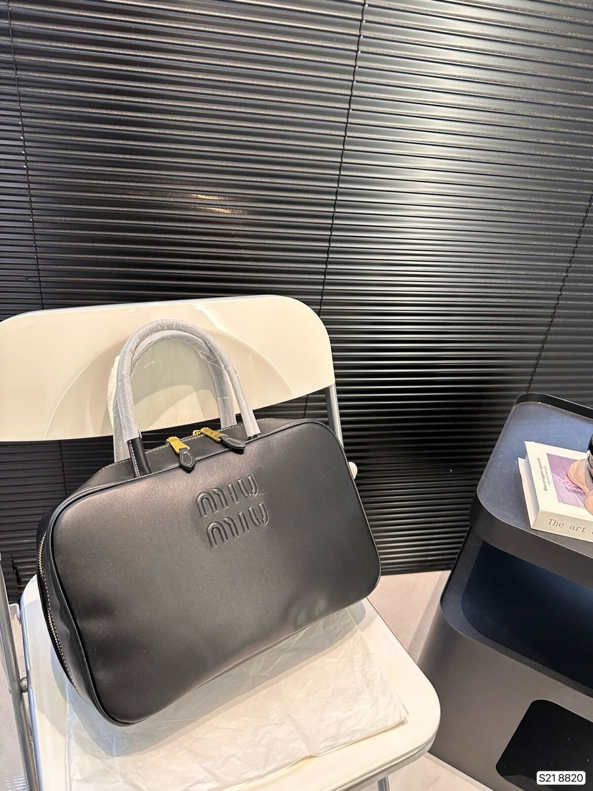 MIU Bowling Bag Black Leather – Bag — 2