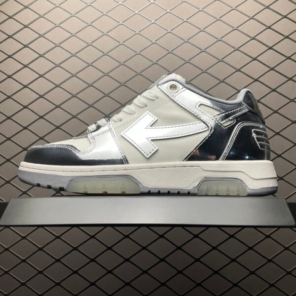 OW Out of Office Low-Top Silver/White - Sneakers
