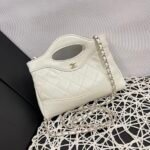 CC Coco Handle White Leather – Sac