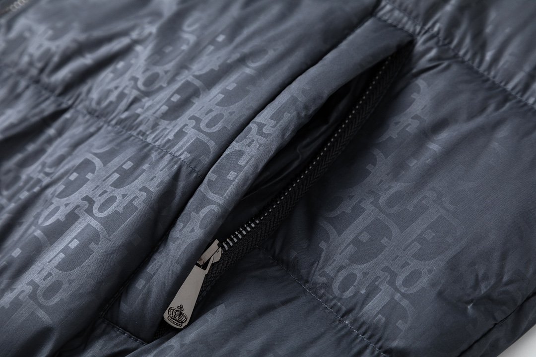 CD CD Oblique Puffer Jacket Grey Oblique - Jacket - Image 4