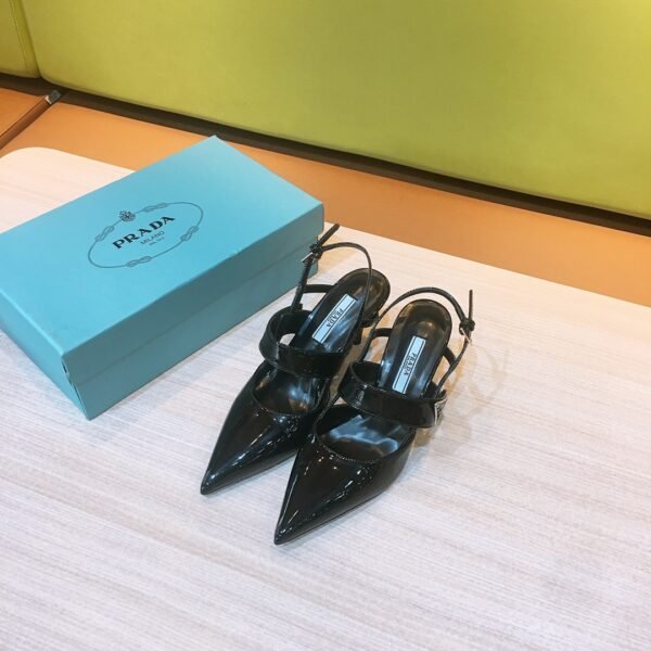 PR Slingback Patent Leather Pumps - Heels