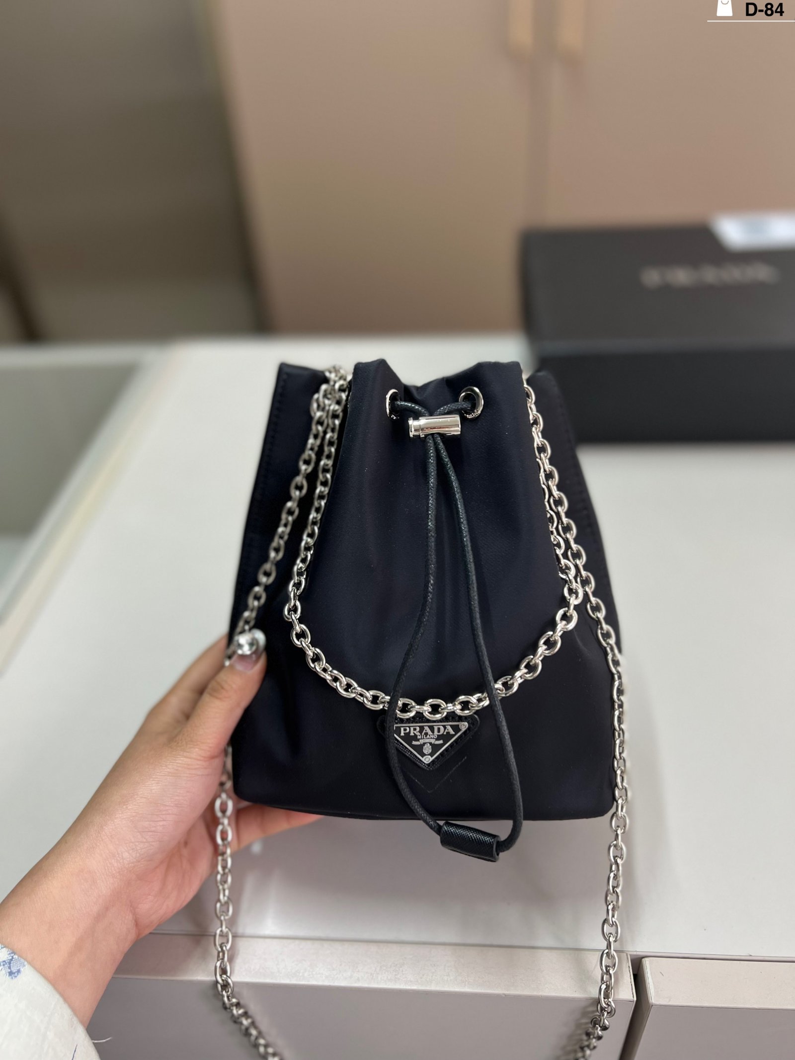 PR Nylon Mini Bag Black Nylon - Bag - Image 5