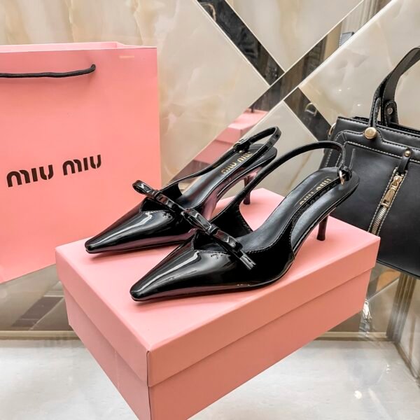 MIU Bow Slingback Pumps - Heels