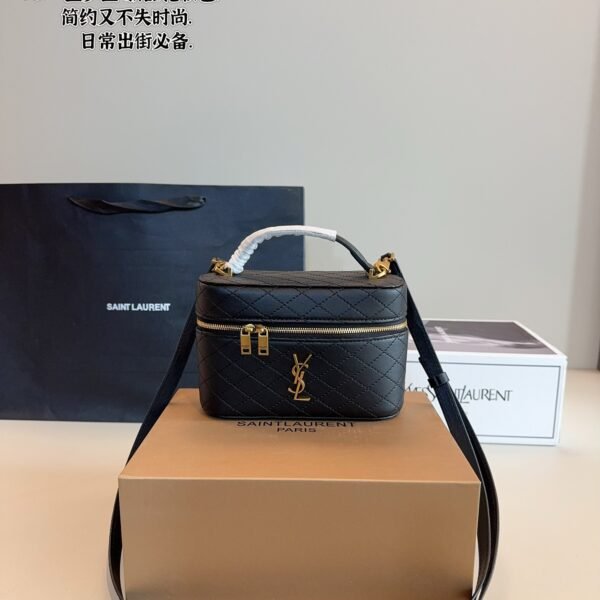 YSL Vanity Small Black Leather - Bag