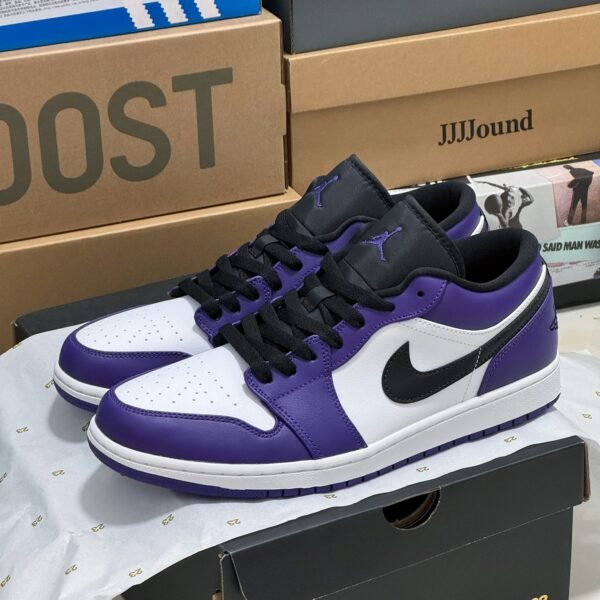NK Air Jordan 1 Low Court Purple 42 White/Purple/Black - Sneakers