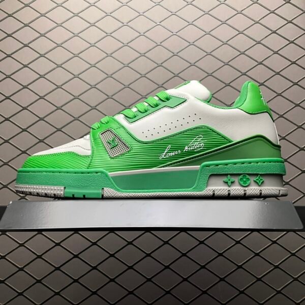 LV Trainer Sneaker 40 Green/White - Sneakers