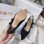 CD J'ACD Slingback Pumps Black Velvet – Scarpe con tacco