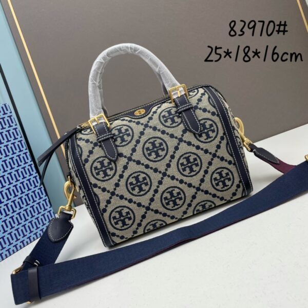 TB Extra large T MONOGRAM mini woven bucket