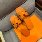 HM Oran Sandals Orange Leather – Sandals